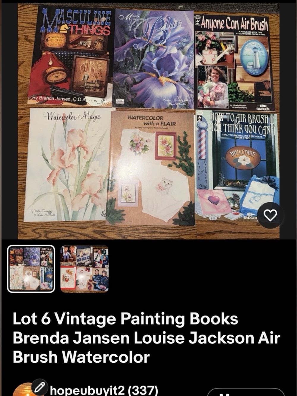 Lot of 6 Painting & Watercolor Books - Blue, Purple, Pink Covers